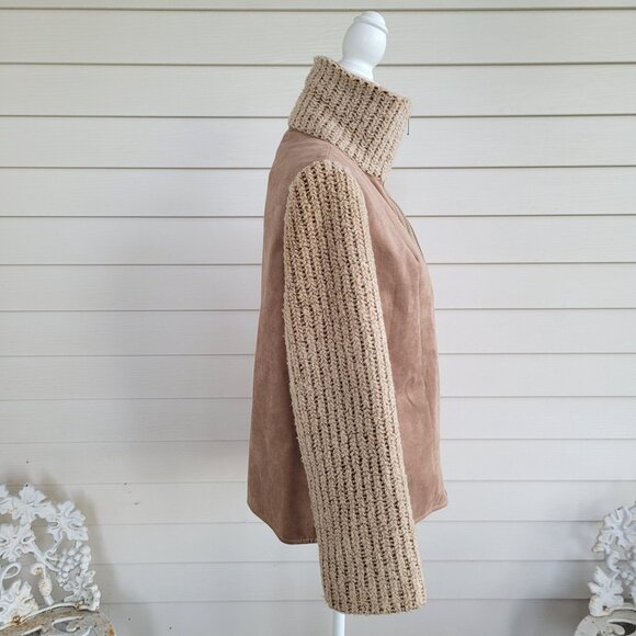 Vintage 70s/early 80s Union Made Faux suede Fall cool weather Jacket with zipper - Picture 4 of 12